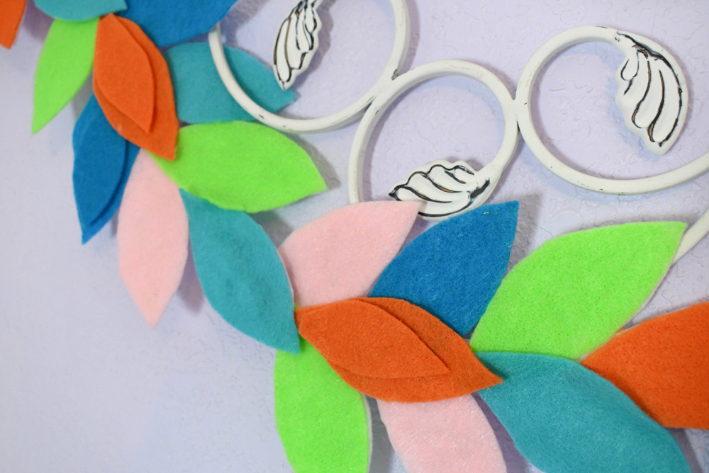 Felt garland easy DIY party decor