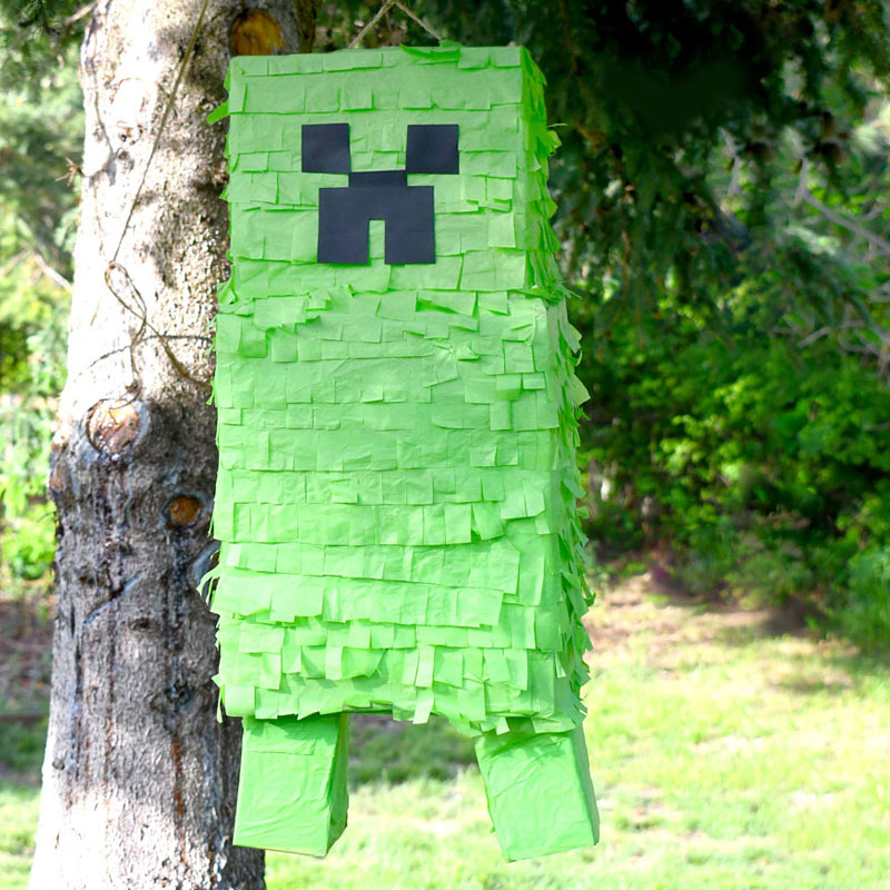 How To Make A Minecraft Creeper Pinata