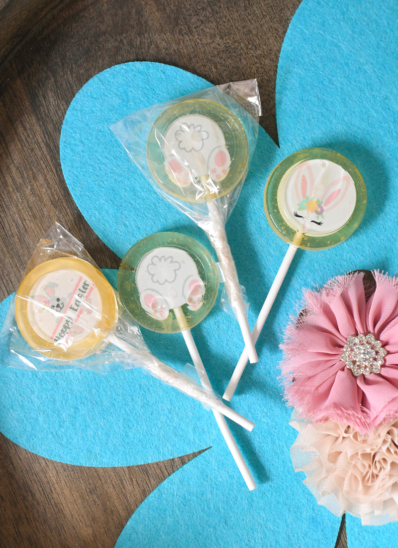 Fiddlestix custom lollipops kids Easter ideas
