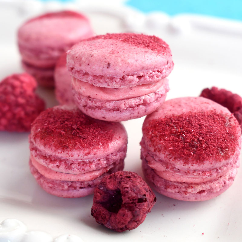 How to Make Freeze Dried Raspberry Macarons