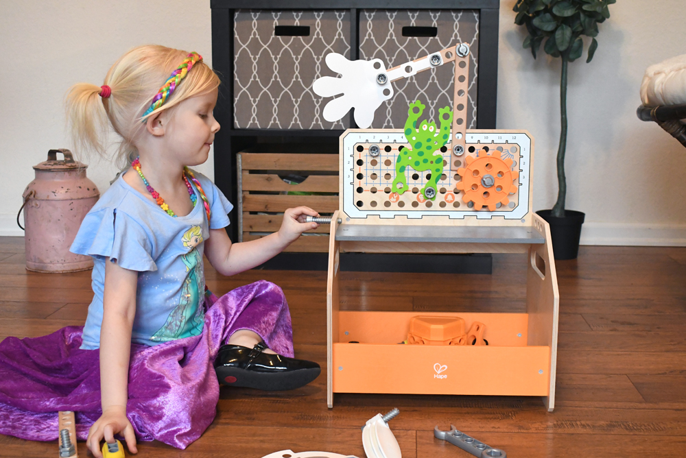 Hape Toys Discovery Workbench wooden toy set