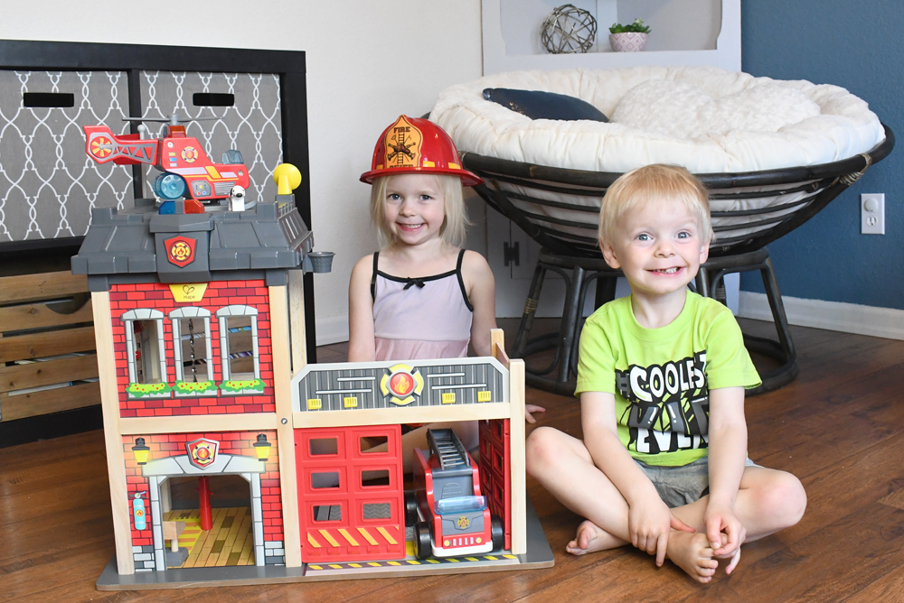Hape wooden fire station sponsored post