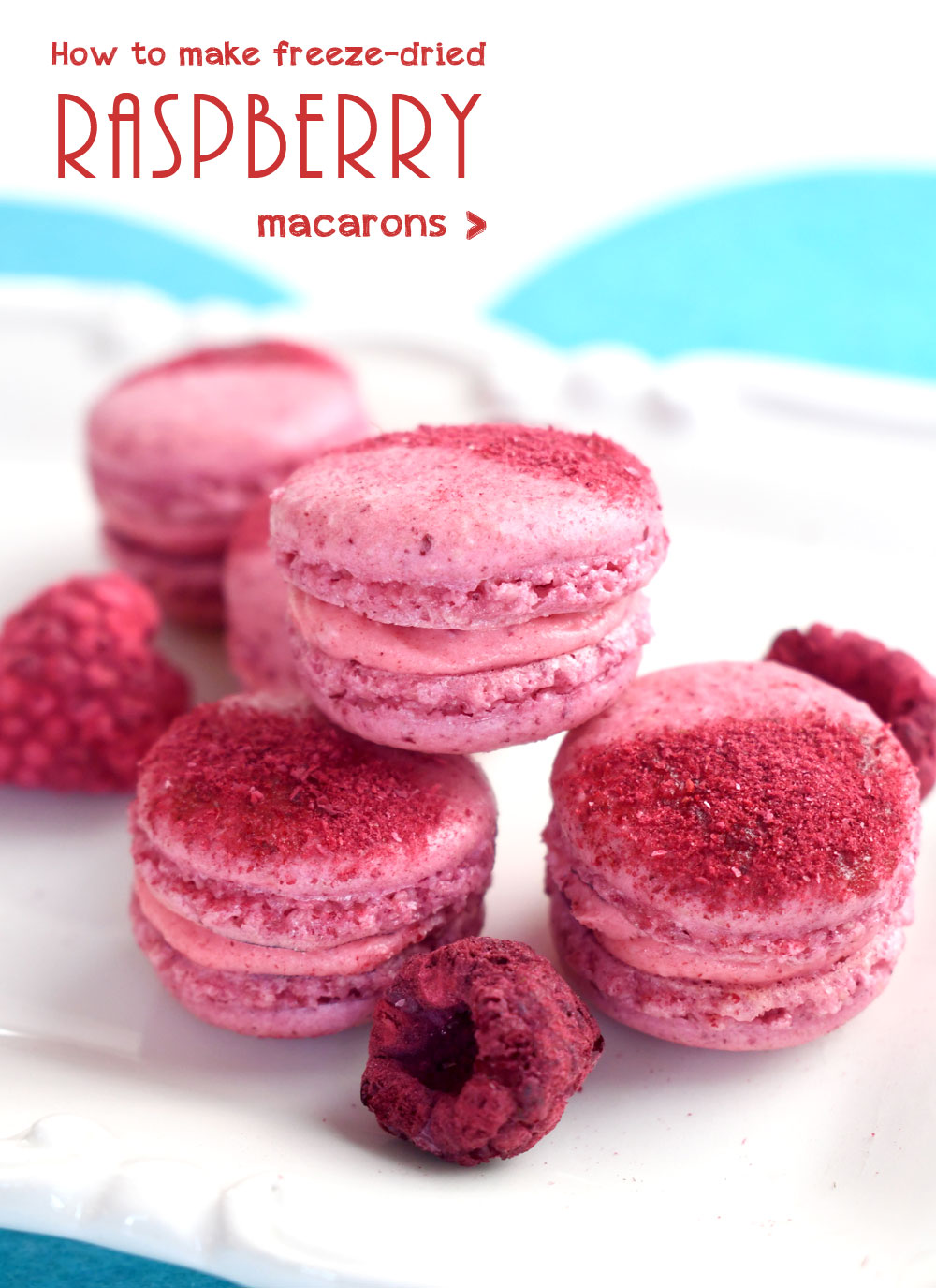 How to make freeze dried raspberry macarons