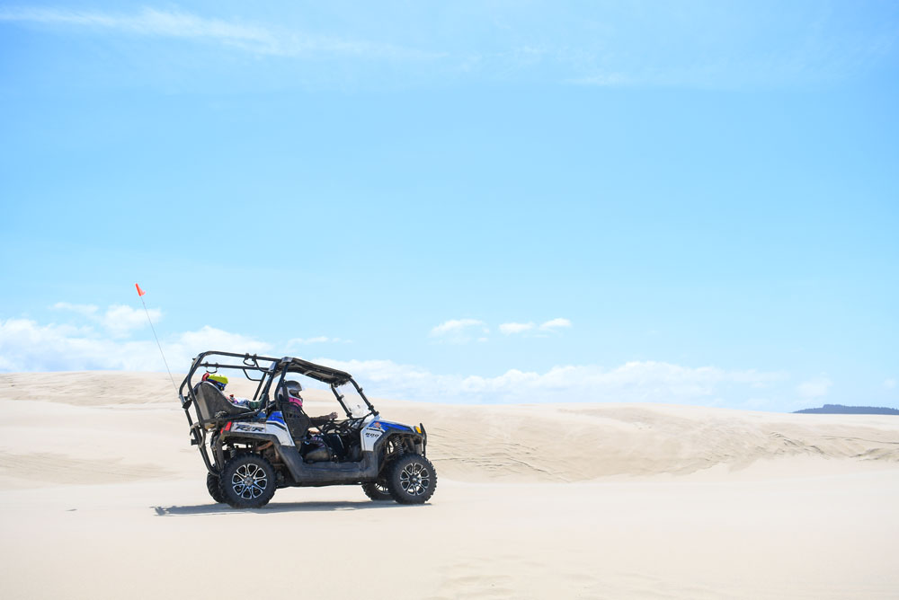 Off-roading with kids Florence Sand Dunes Oregon Coast