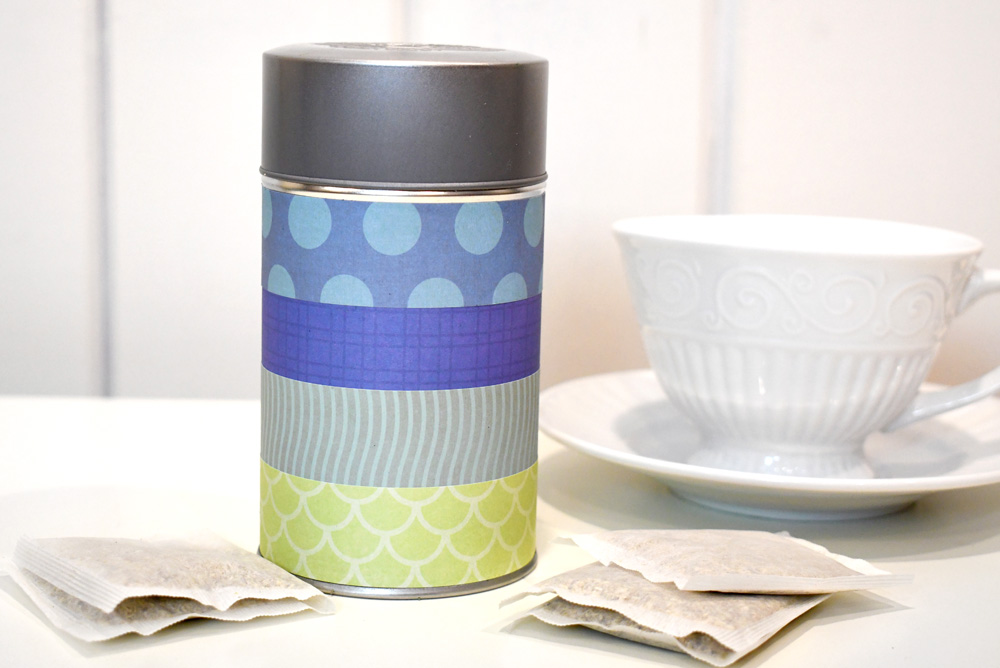 Colorful DIY tea canister for storing tea