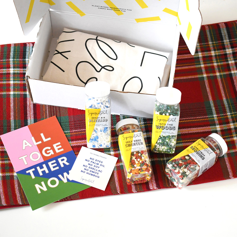 holiday baking with natural Supernatural Sprinkles