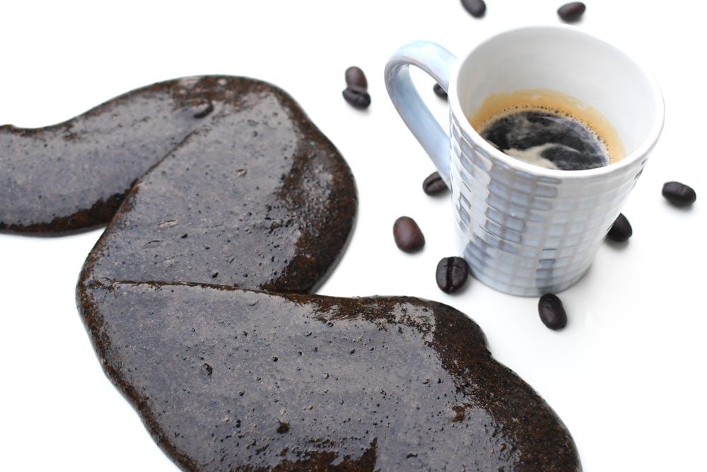 coffee ground slime DIY kids activity
