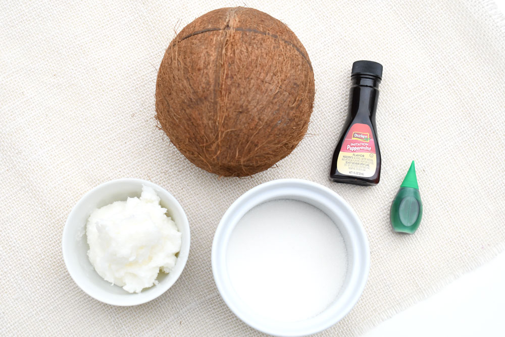 Easy DIY mint sugar scrub