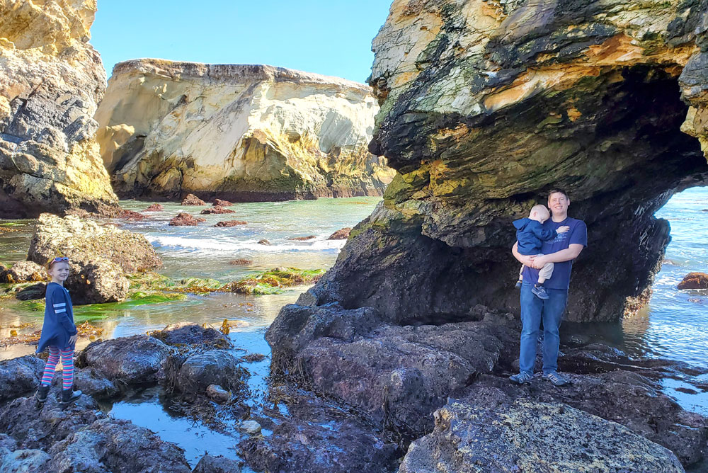 Margo Dodd Park Beach rock scrambling family adventure