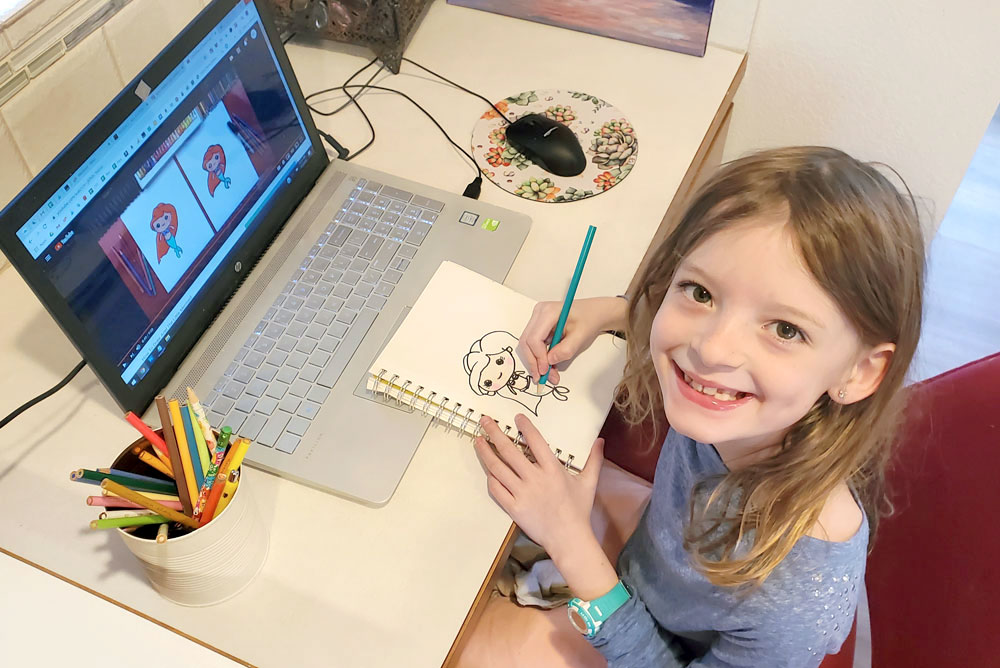 Learning to draw with kids art step by step instructional videos