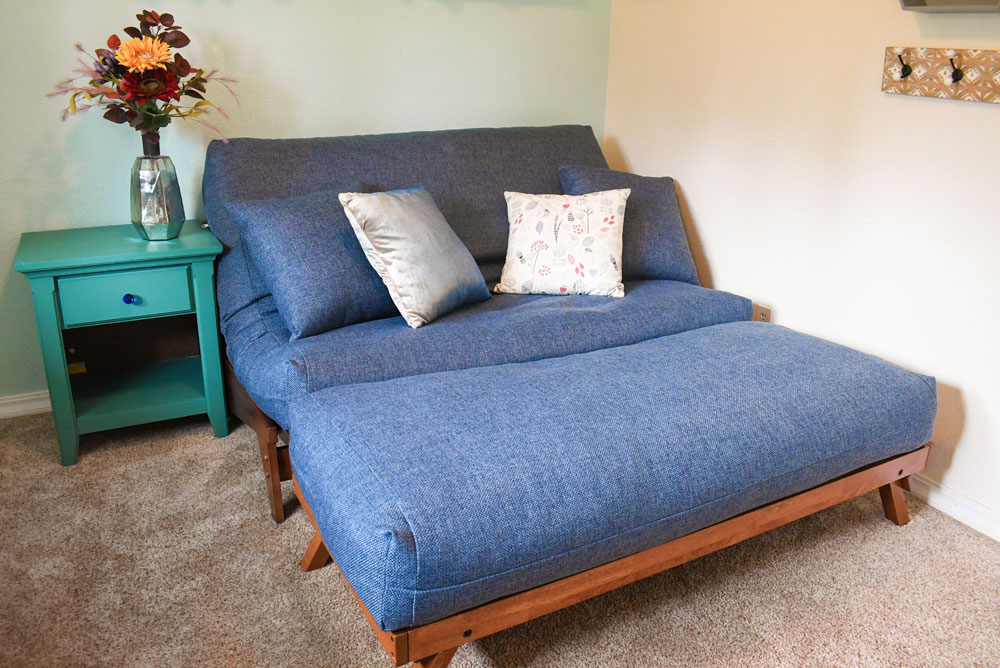 Futon Shop wall hugger seating and bed