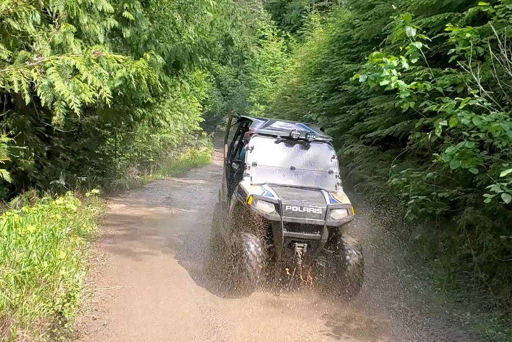 Muddy off-road trials Bunco near Coeur d'Alene Idaho
