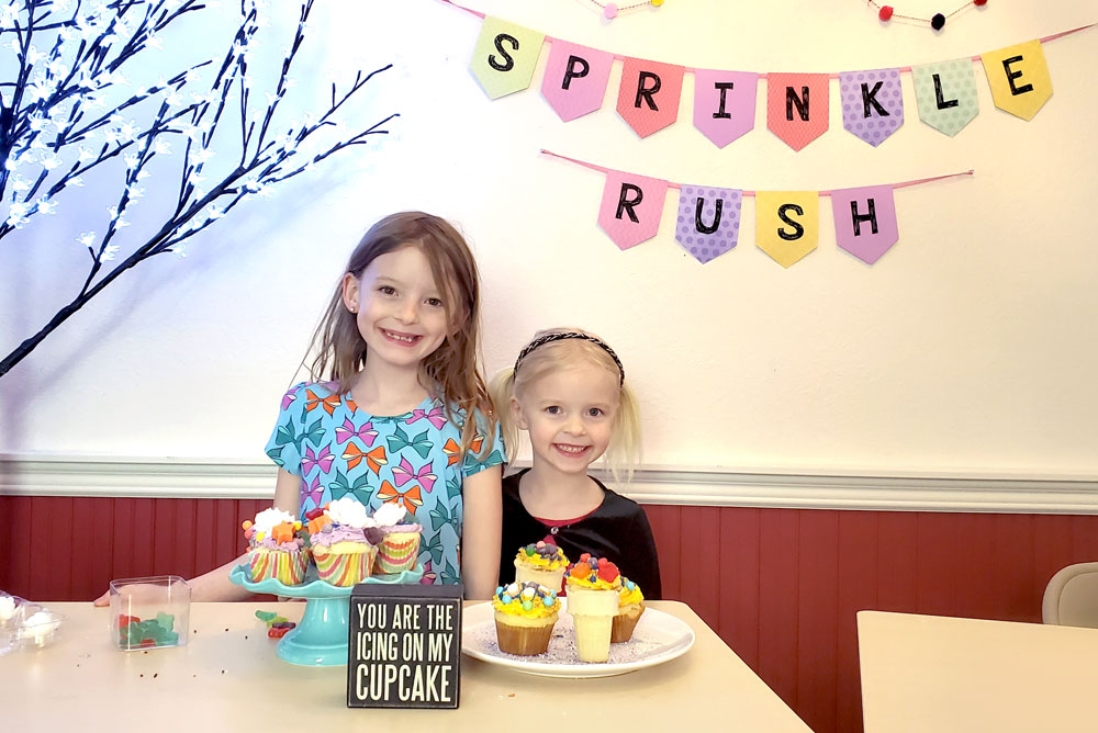 Creative sisters cupcake baking competition