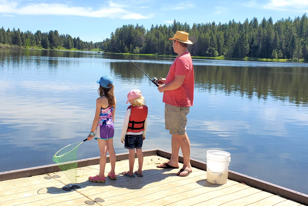 Winchester Lake State Park fishing with kids