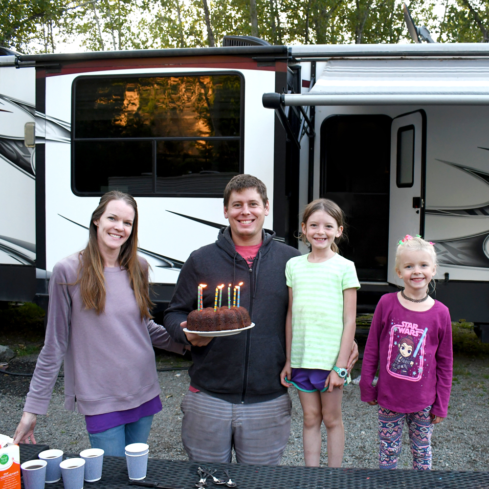 Camping at Huckleberry Campground, Idaho