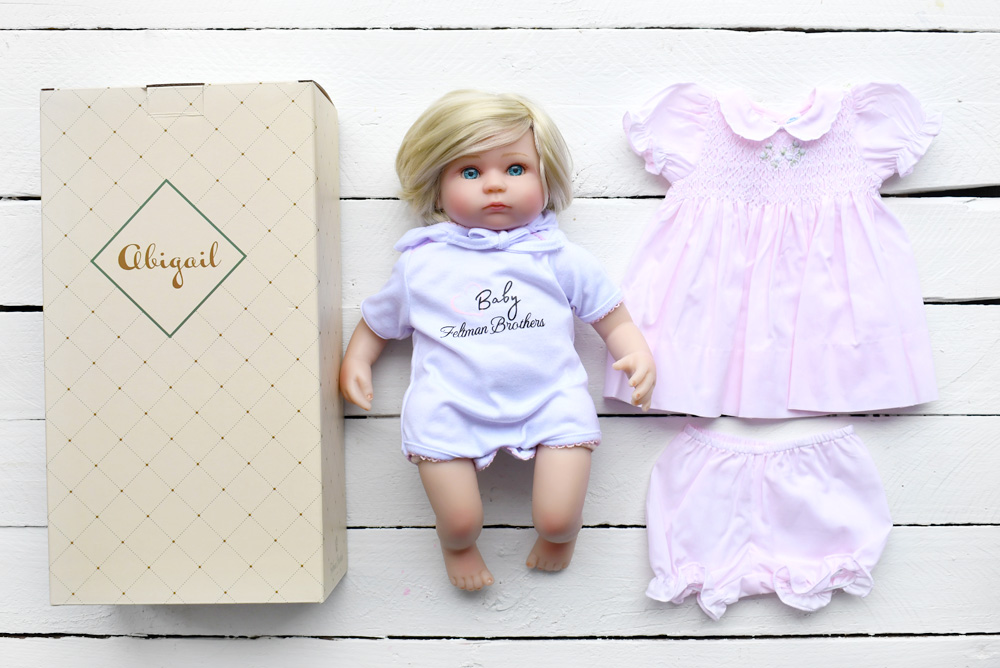 Feltman Brothers Abigail baby doll that looks lifelike