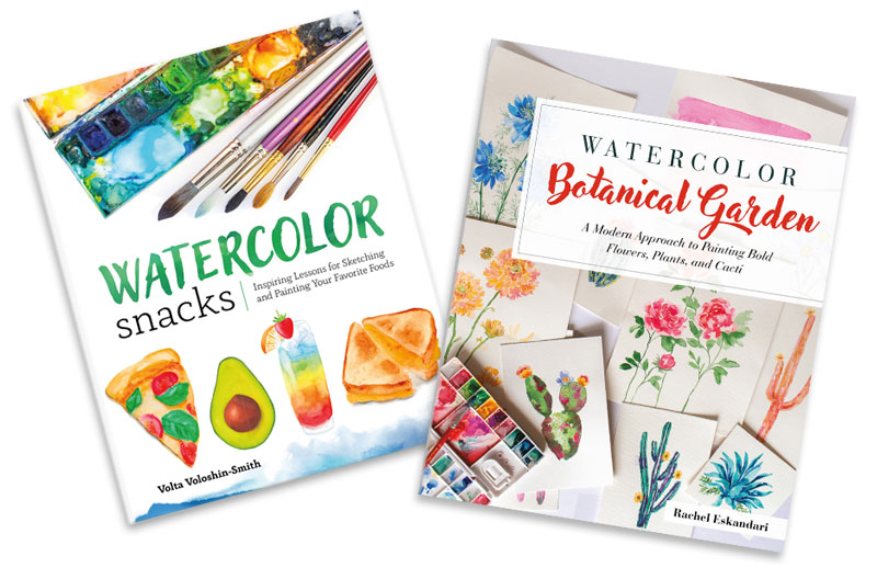 Rocky Nook watercolor books snacks and botanical creative gift ideas