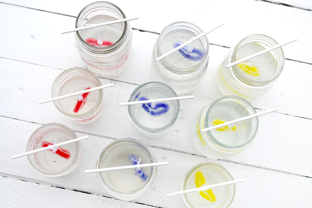 Borax heart crystals kids science project