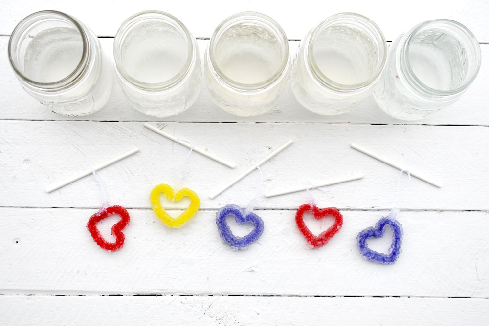 How to make heart shaped borax crystals