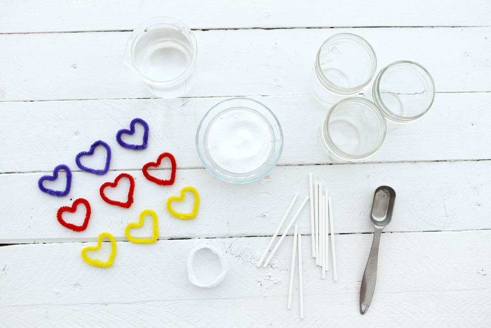 How to make heart shaped borax crystals