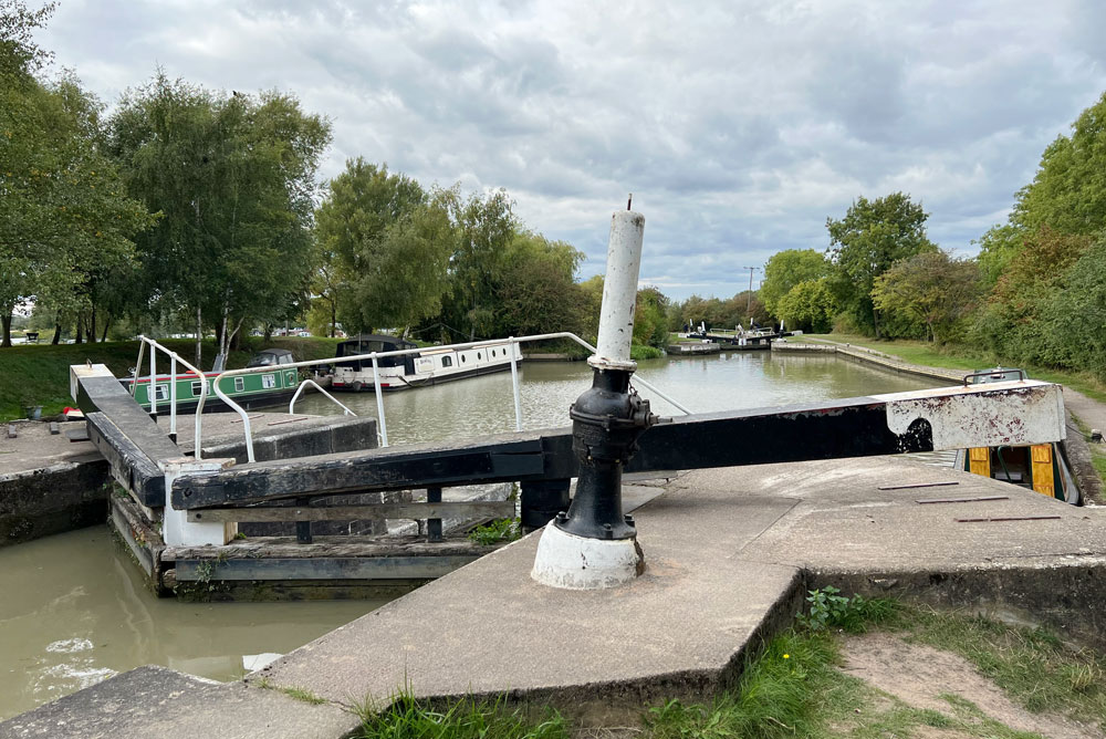 England canal lock Grand Union Canal