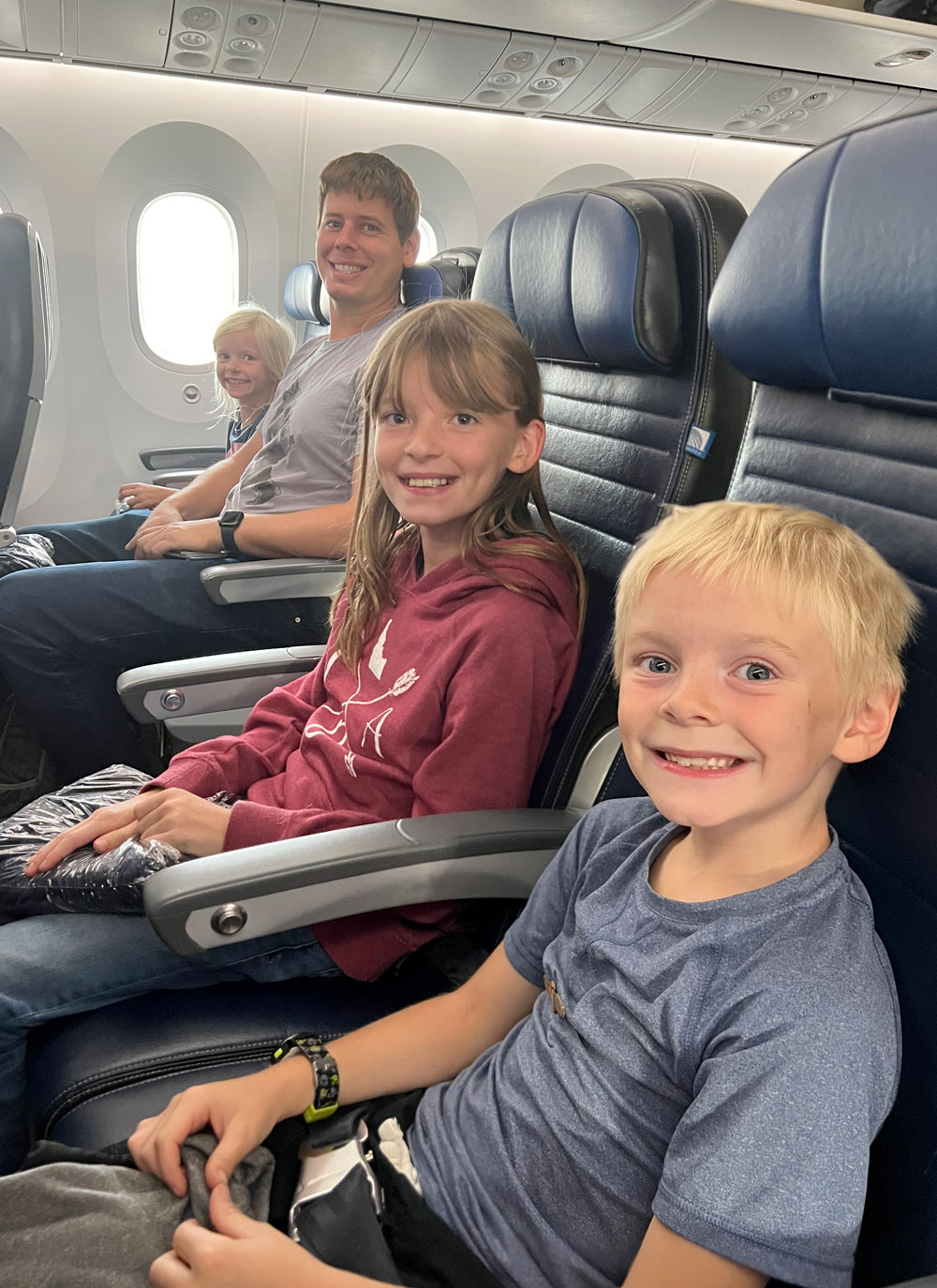 First international flight to London with kids