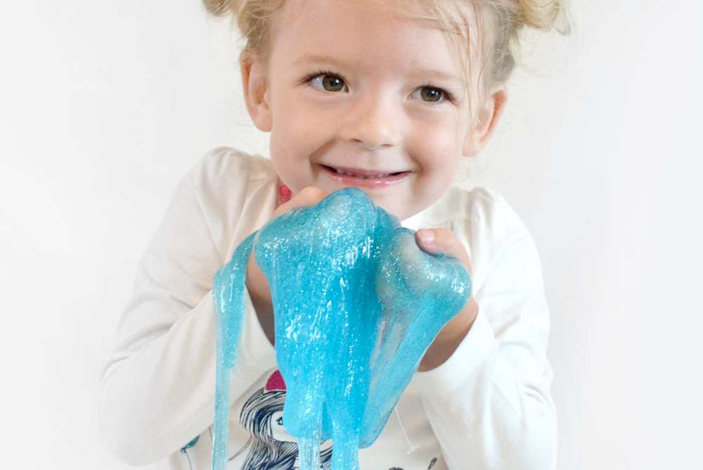 glitter slime no borax kids activity