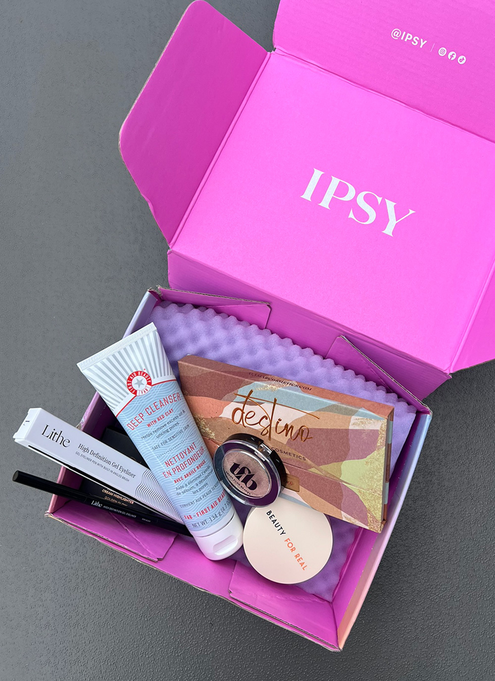 IPSY BoxyCharm travel size makeup products family trip