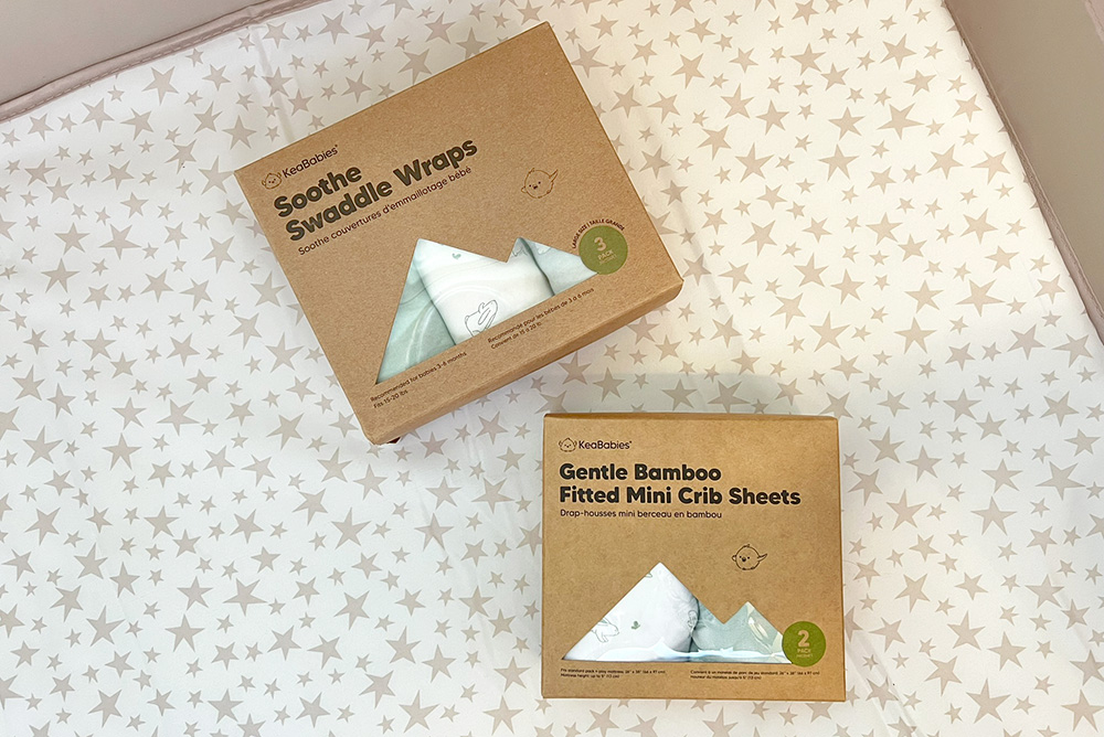 keababies swaddle and crib sheets