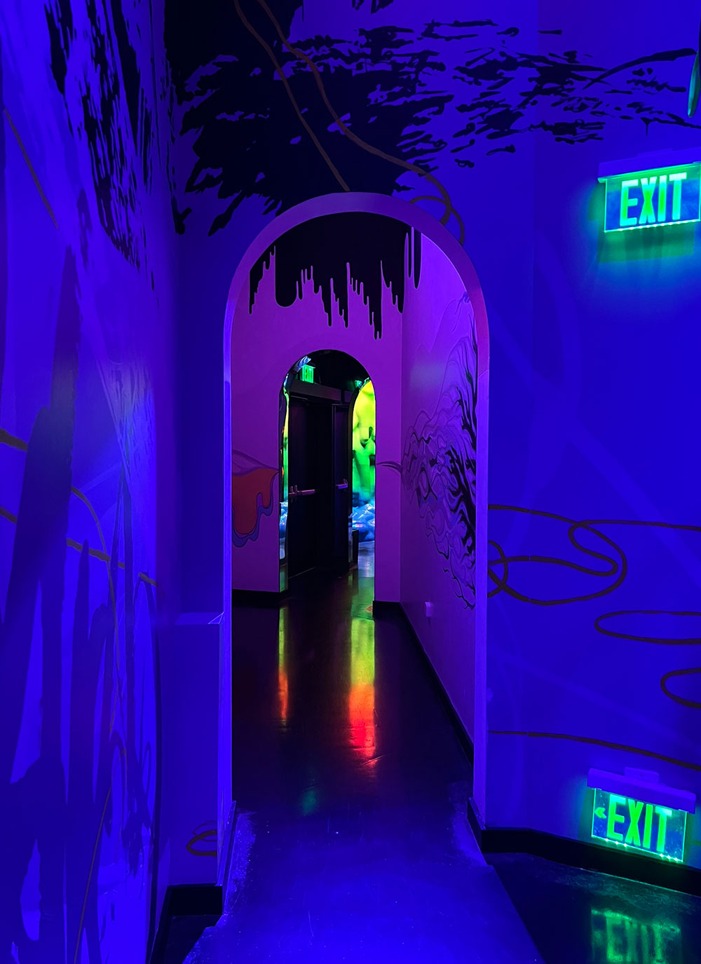 neon hallways real unreal