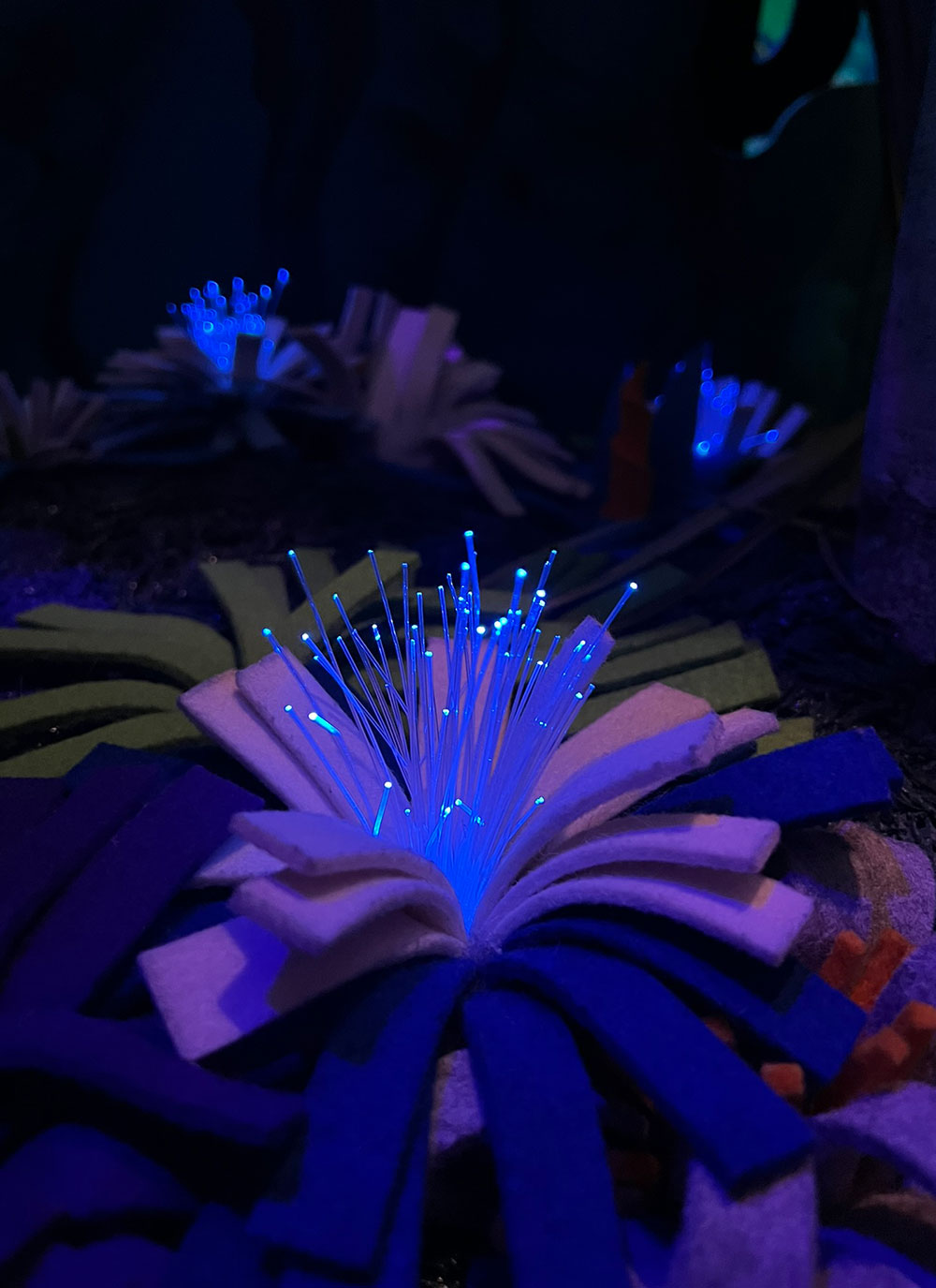 led flower neon forest