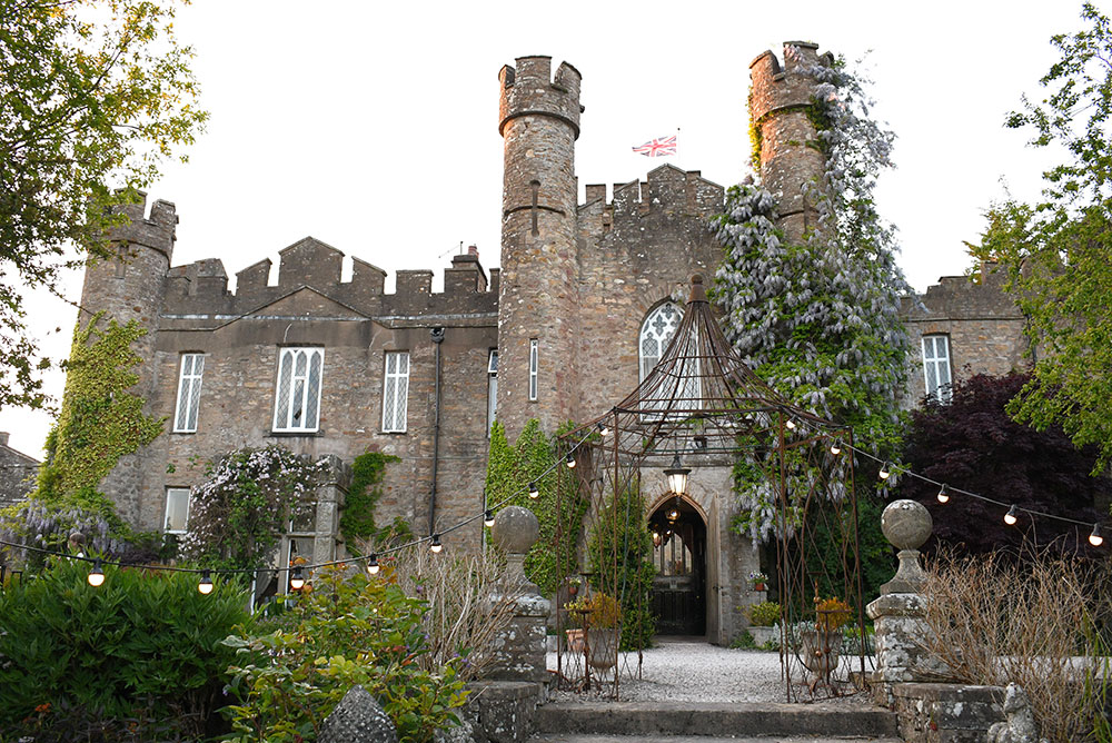 front of Augill Castle England 19th century