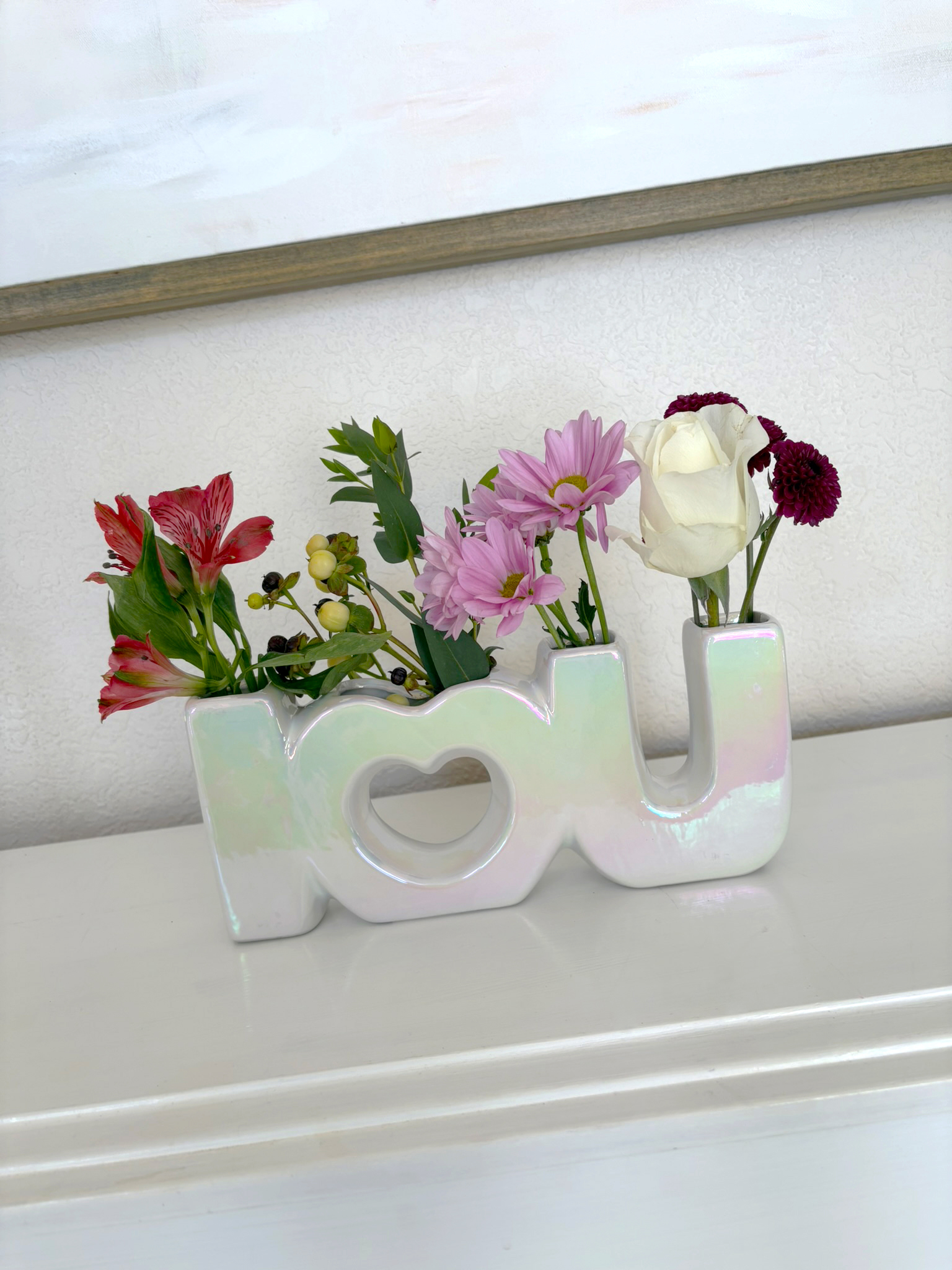 Valentine's Day vase i love you