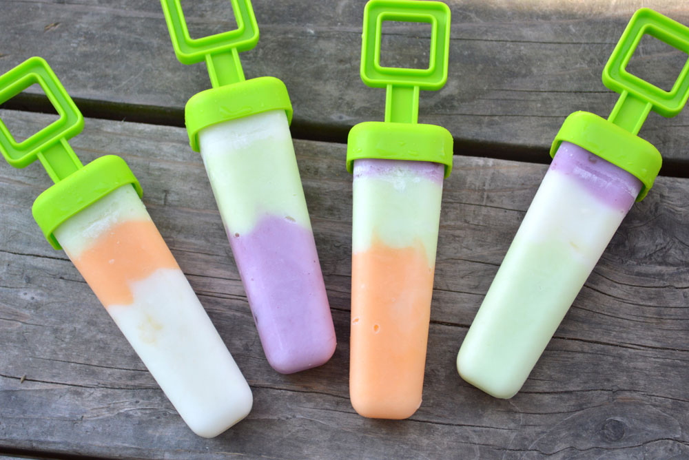 homemade yogurt ice pops kids snack