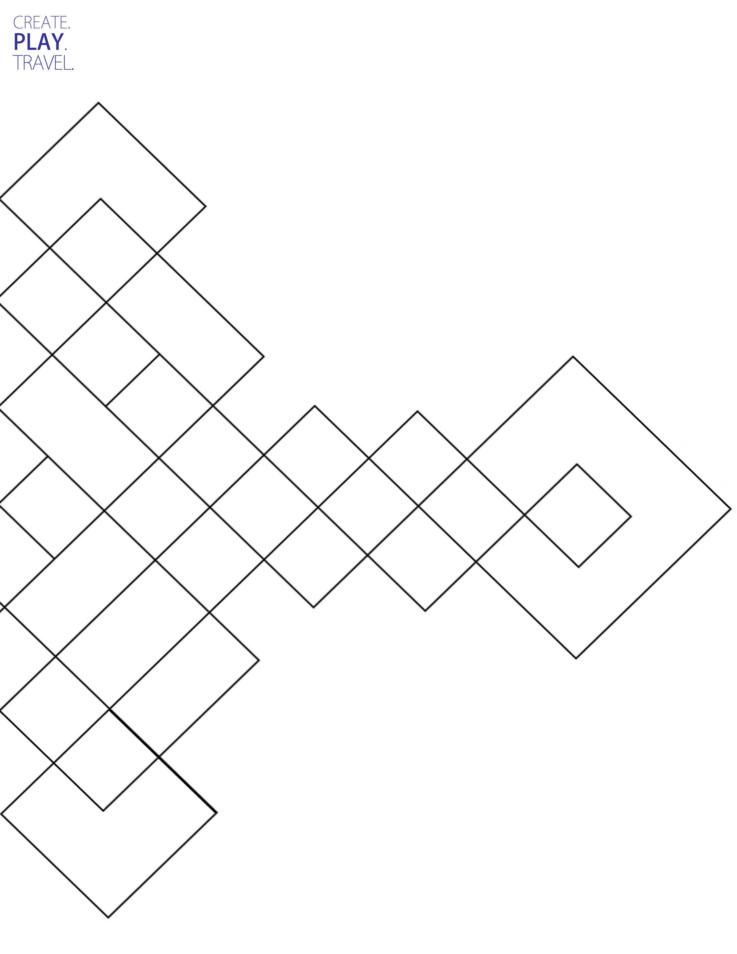 Kids minecraft party ideas sword hilt pattern template