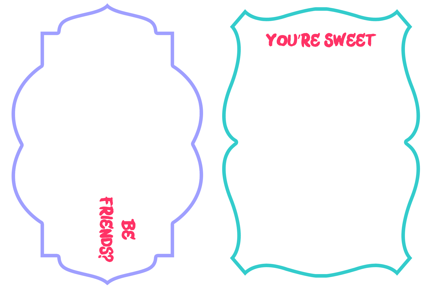 Custom Photo Valentines - You're Sweet overlay template