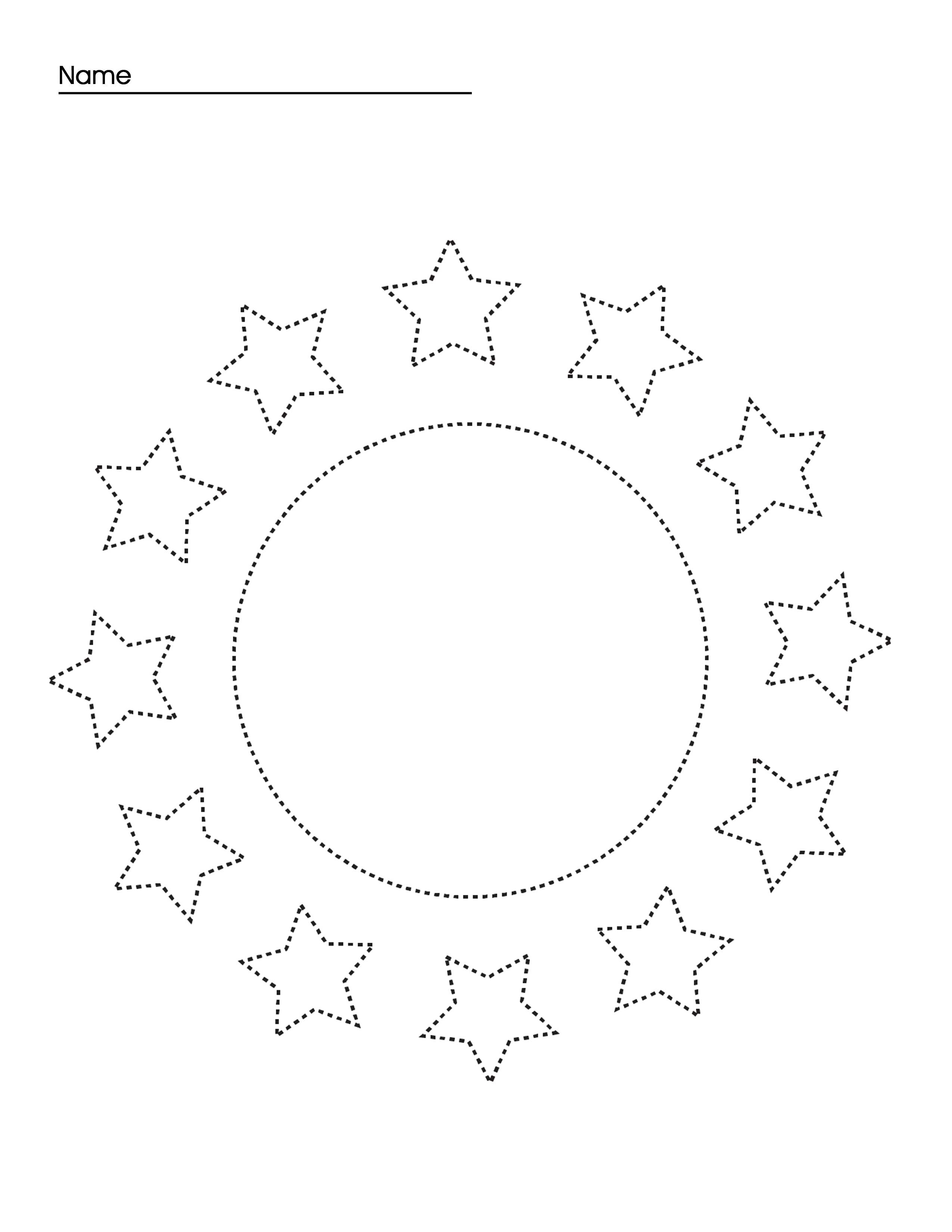 stars and sun kids activity page